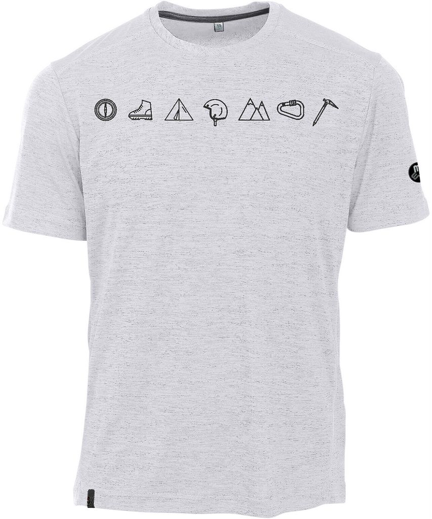 Maul - Grinberg Fresh II schnelltrocknendes Herren T-Shirt, hellgrau