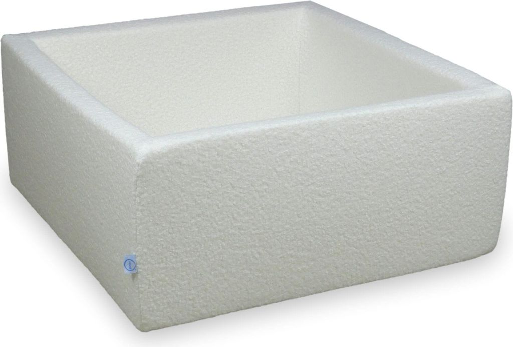 Trockenbecken 90x90x40 Boucle Weiß ohne Bälle