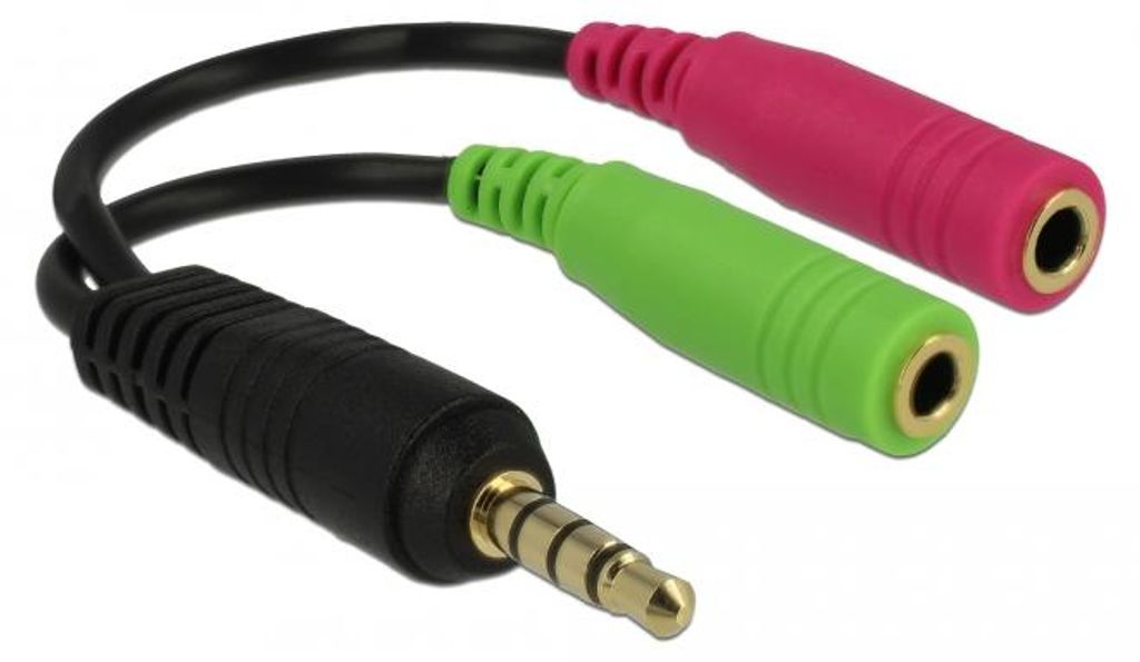 DeLOCK 3.5mm/2 x 3.5mm, 3.5mm, Samec, 2 x 3.5mm, Samica, Obrázok produktu 