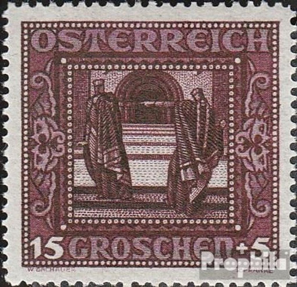 Briefmarken Österreich 1926 Mi 490II Querformat postfrisch Nibelungen
