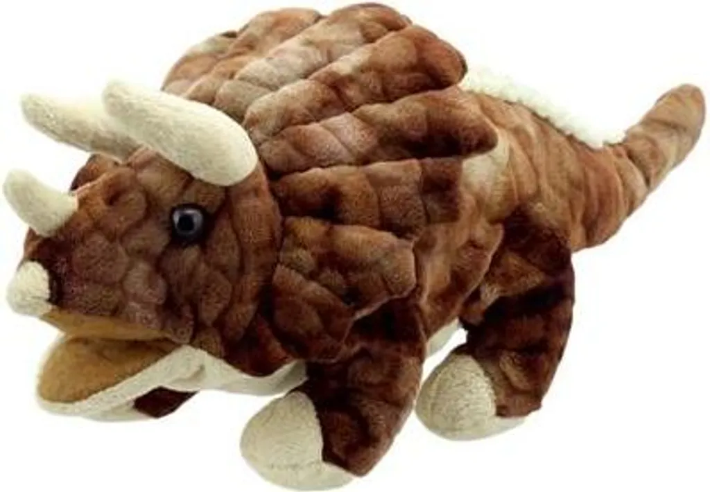 Marionnette dinosaure Tricératops pour le conte du soir