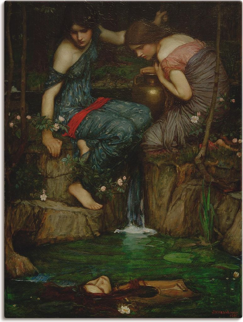 ARTland Leinwandbild Die Nymphen finden das Haupt des Orpheus Größe: 30x40 cm