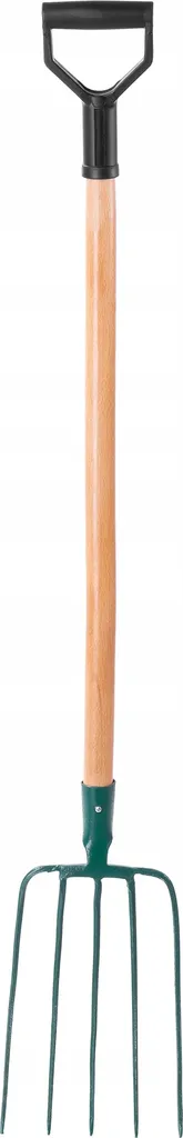 Forca da fieno in acciaio KADAX, forca con manico lungo in legno, forca, forca da giardino, forca da vanga