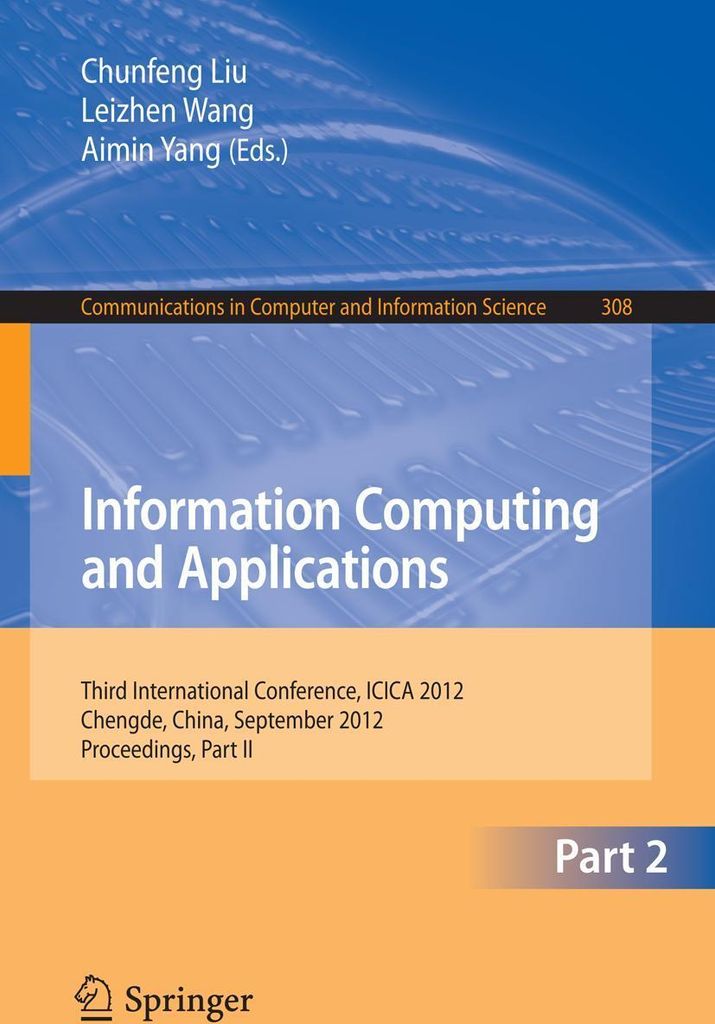 Information Computing and Applications
