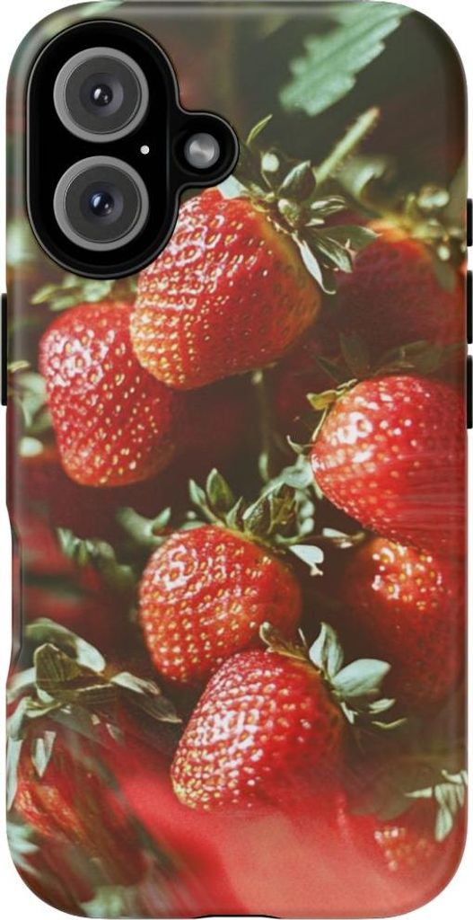 Frische Erdbeertrauben – Hülle Kompatibel mit iPhone 16