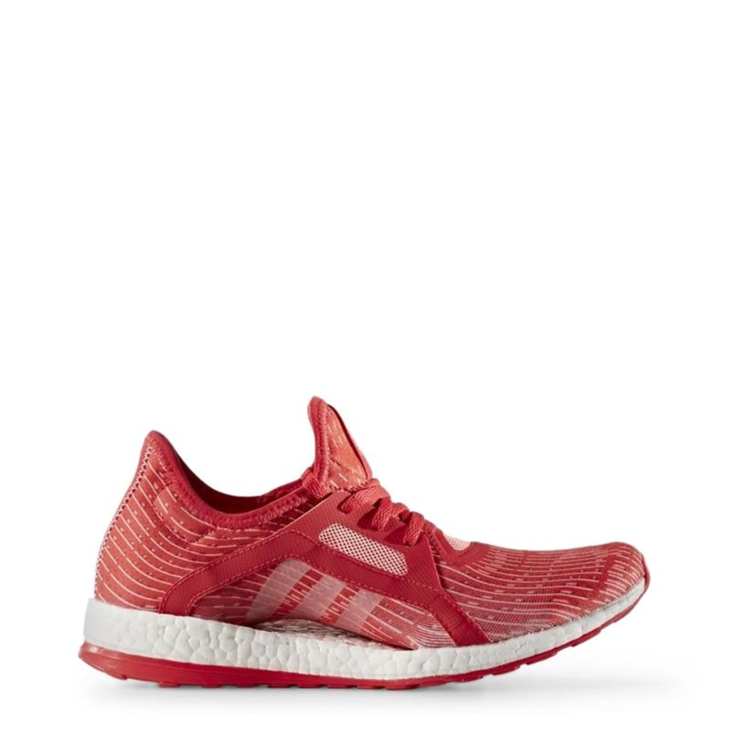 Adidas Damen Sneaker, Schnürer, Turnschuhe Pureboostx, rot, Größe:4.0, Farbe:Rot, Herstellerfarbe:red
