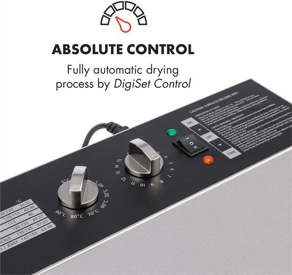Klarstein Master Jerky - Dörrautomat, Dehydrator stufenlos Produktbild 2