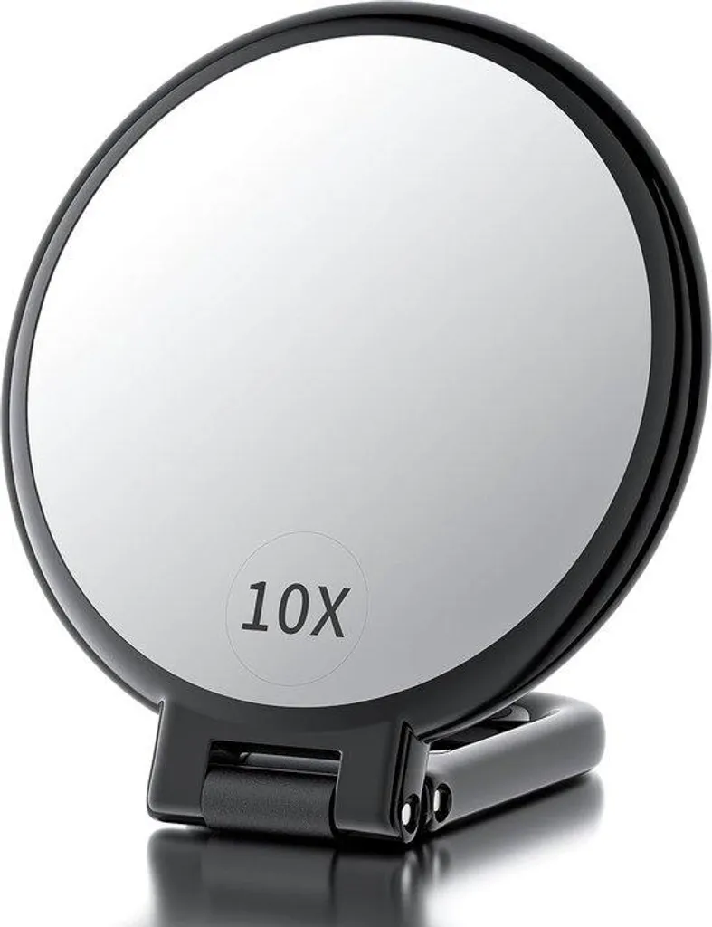 Miroir cosmétique de voyage pliable grossissant x10 spécial sac à main
