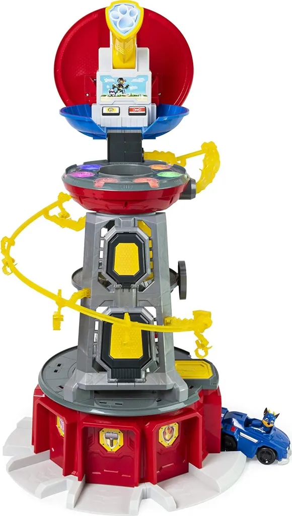 Centre de Secours Paw Patrol pour Enfant : Jouet Tour Mighty Pups XL