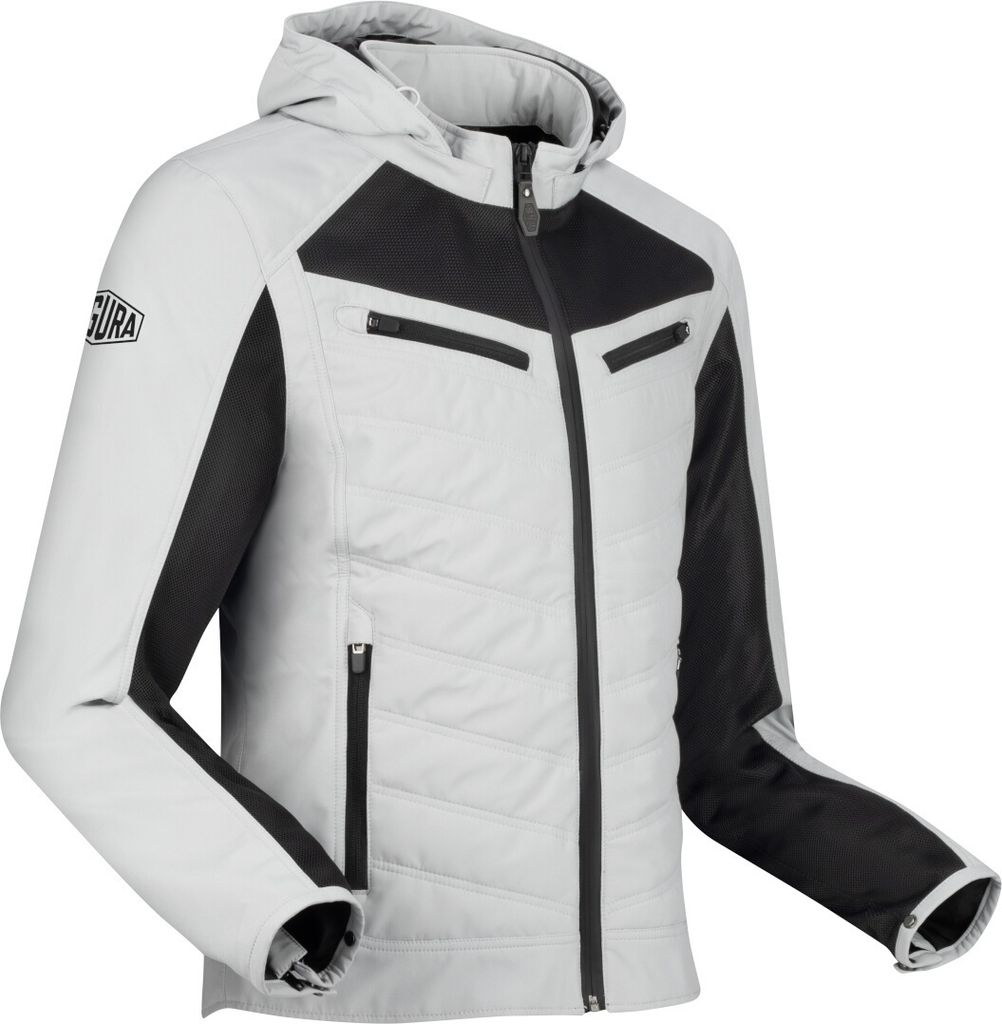 Segura Natcho Vented Softshell Mesh Motorrad Textilacke, hellgrau, M