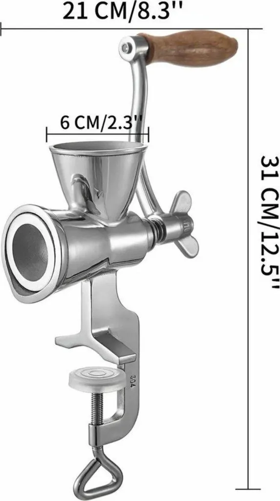 Moulin à café manuel avec mouture réglable et système de fixation RVS - 2