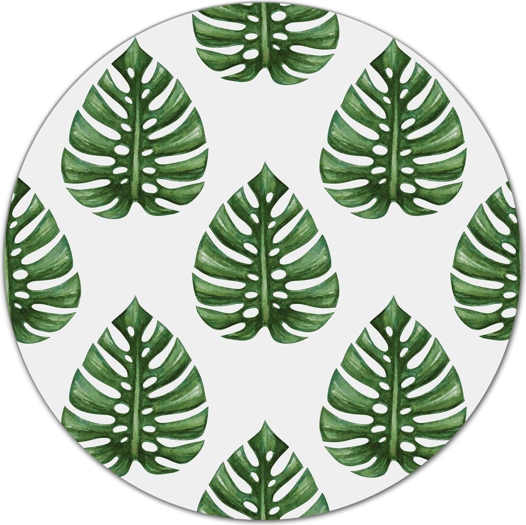 Glas-Herdabdeckplatte Glaskeramikkochfeld-Abdeckung Schneideplatten - 40 cm - Fensterblätter Grün