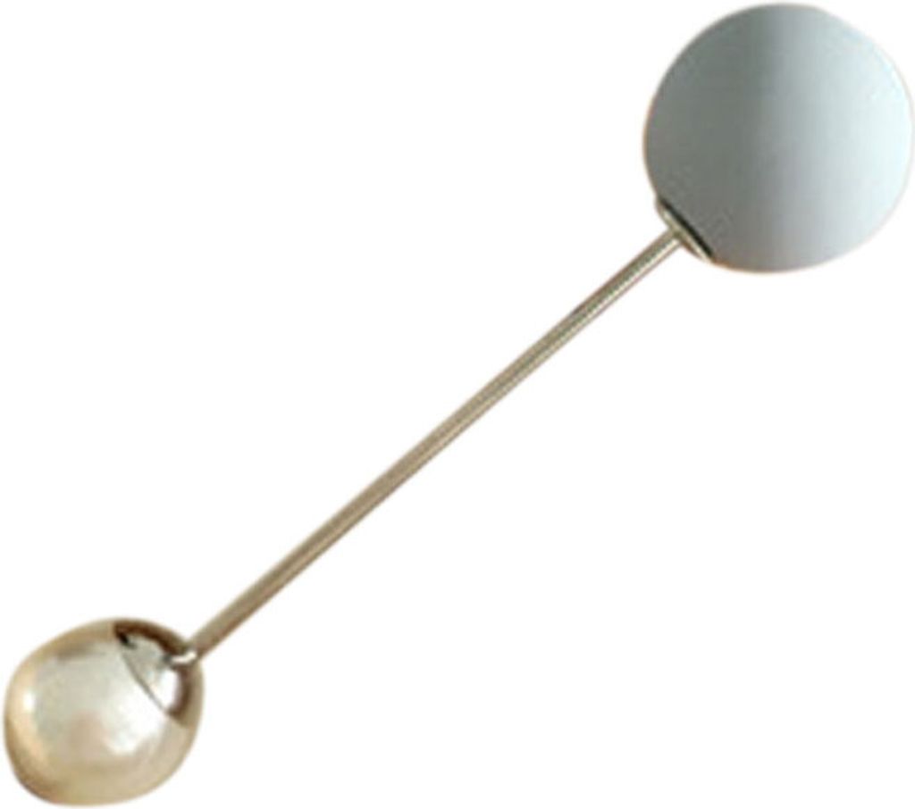 Mode Künstliche Perle Brosche Pin Frauen Jacke Mantel Dekoration Schmuck Geschenk-Blau grau