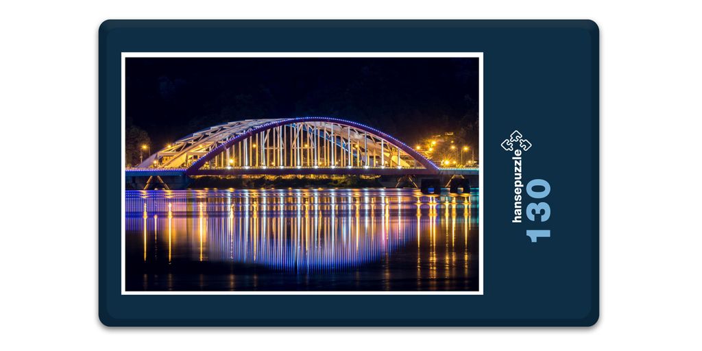 hansepuzzle 17743 - Chuncheon Puzzle, 130 Teile, Natur, 28,7 x 20,0cm mit hochwertiger Aufbewahrung, Kartonbox und wiederverschließbarem Beutel