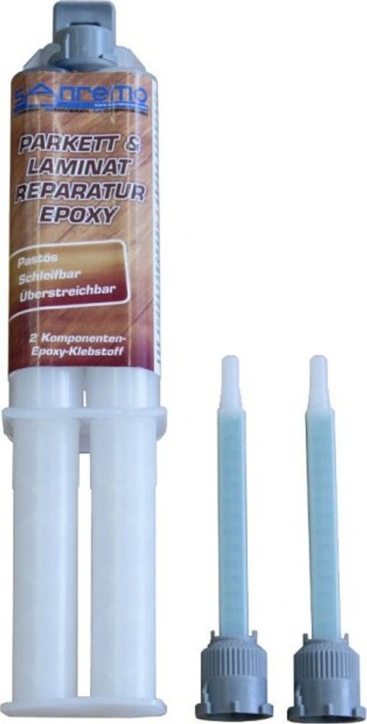 Sanremo PARKETT + LAMINAT REPARATUR EPOXY 25ml + 2 Mischdüsen