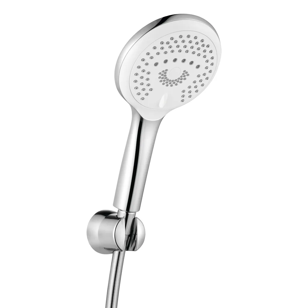 KLUDI FRESHLINE Set de douchettes pour baignoire 3S, avec 3 types de jets, montage mural, 6795005-00, 6795005-00