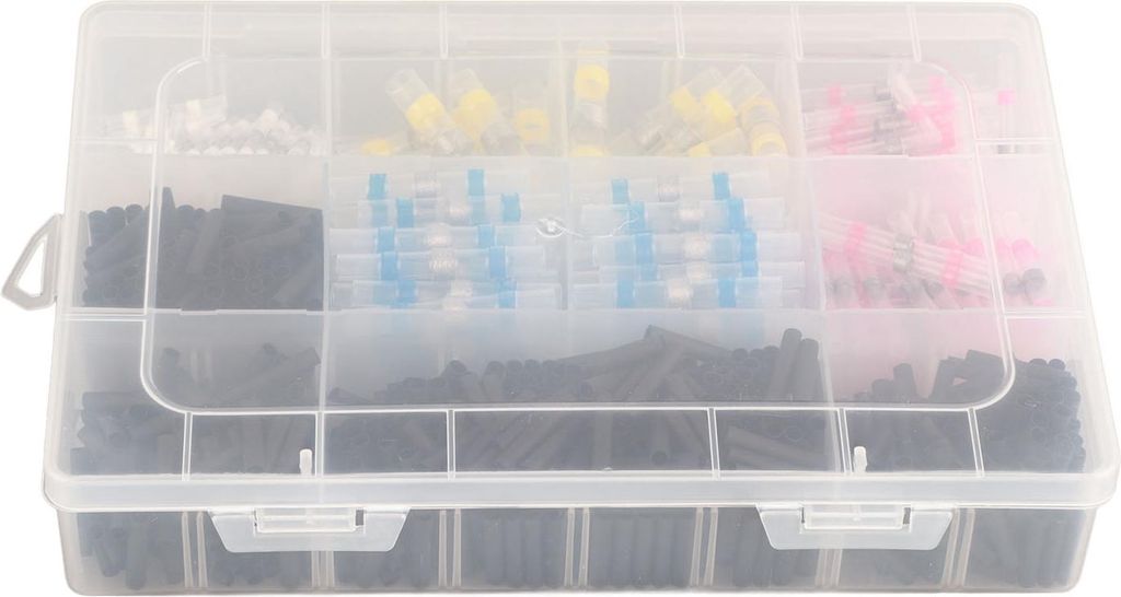 800 Stück wasserdichte, lötversiegelbare, wärmeschrumpfende, transparente Drahtstoßverbinder