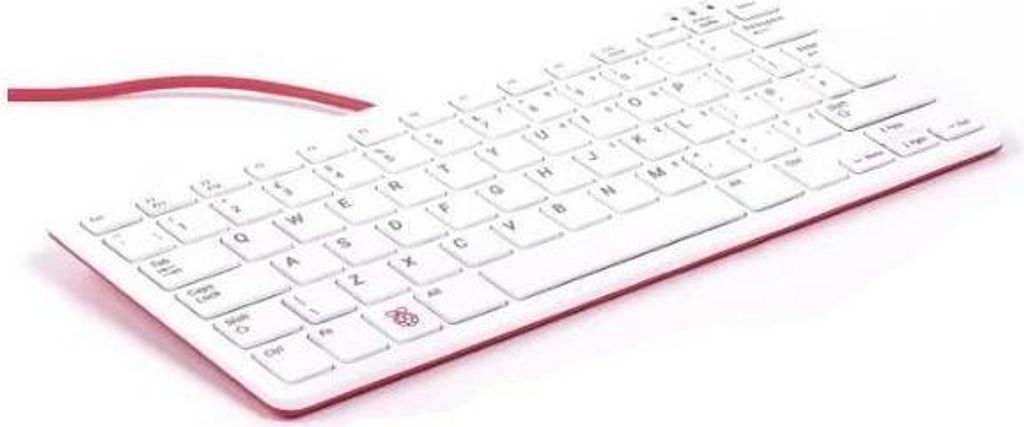 RPI-KYB (IT)_RED - Weiß, Rot QWERTY (Italien) Raspberry Pi Tastatur