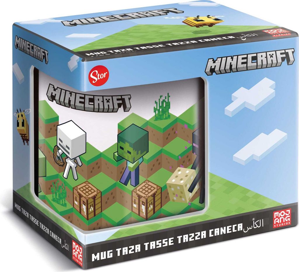 STOR Keramikbecher 325ml Minecraft grü n Produktbild 
