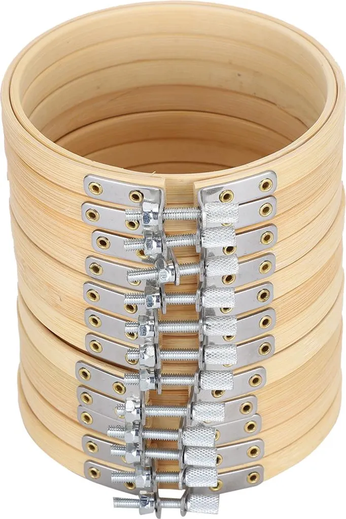 Cerchio da ricamo, cerchio, punto croce, anello, cerchio in legno, color crema, strumenti per il fai da te