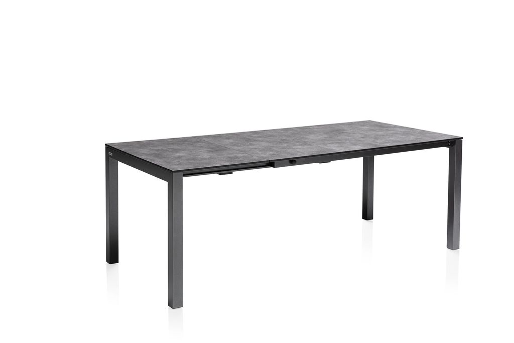 Kettler Cubic HPL Gartentisch, ausziehbar, Größe wählbar Anthrazit, 150-210 x 95 cm