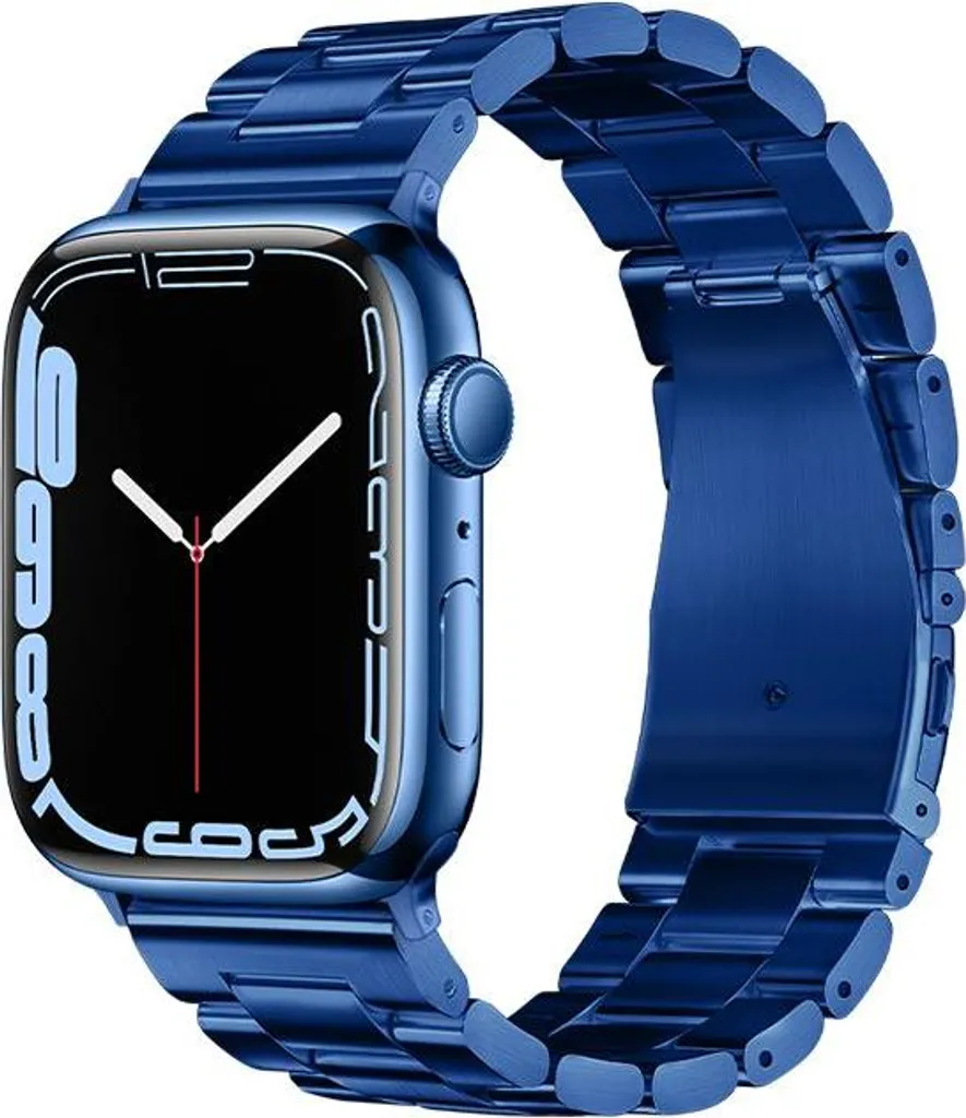 Cinturino Forcell F-Design Acciaio Blu Apple Watch 42-49mm Offerta