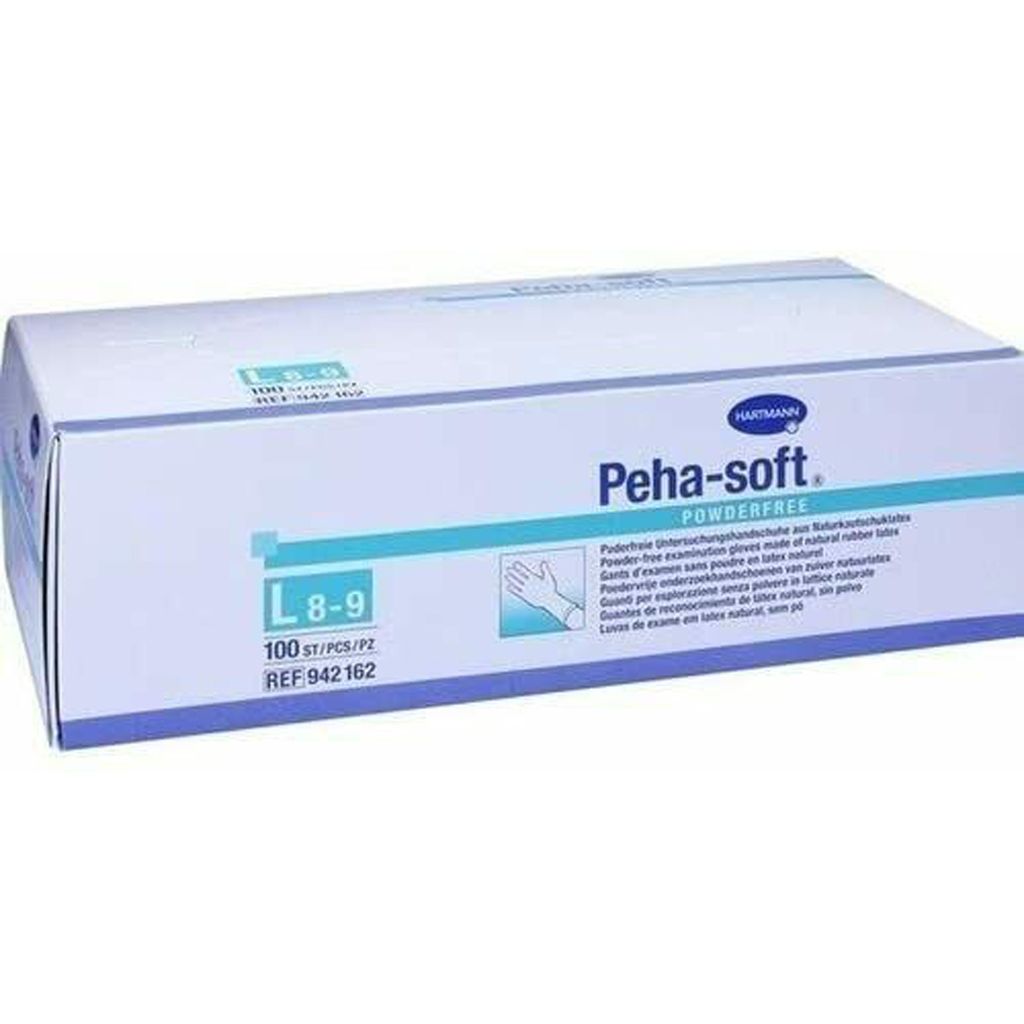 Peha-soft® powderfree Latexhandschuh Größe L 100 Stück Produktbild 4