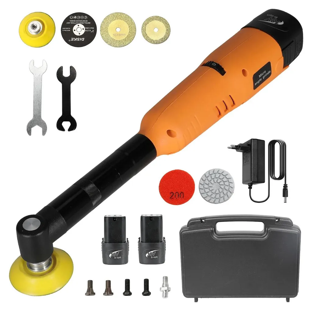 Grinder électrique rechargeable avec 7 vitesses et 2 batteries lithium