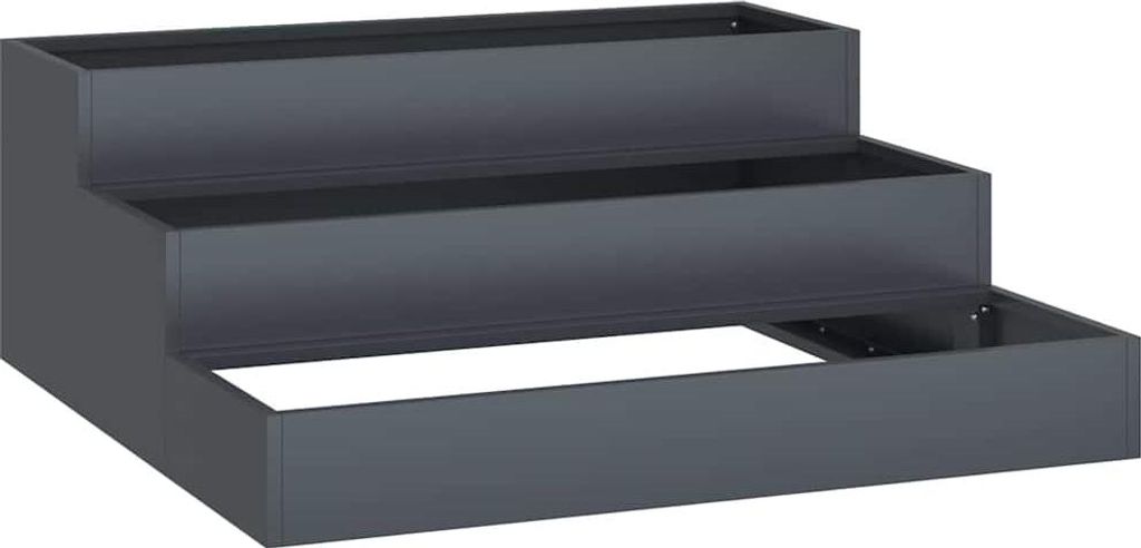 vidaXL Zahradní květináč antracit 90 x 90 x 35 cm Obrázek produktu 