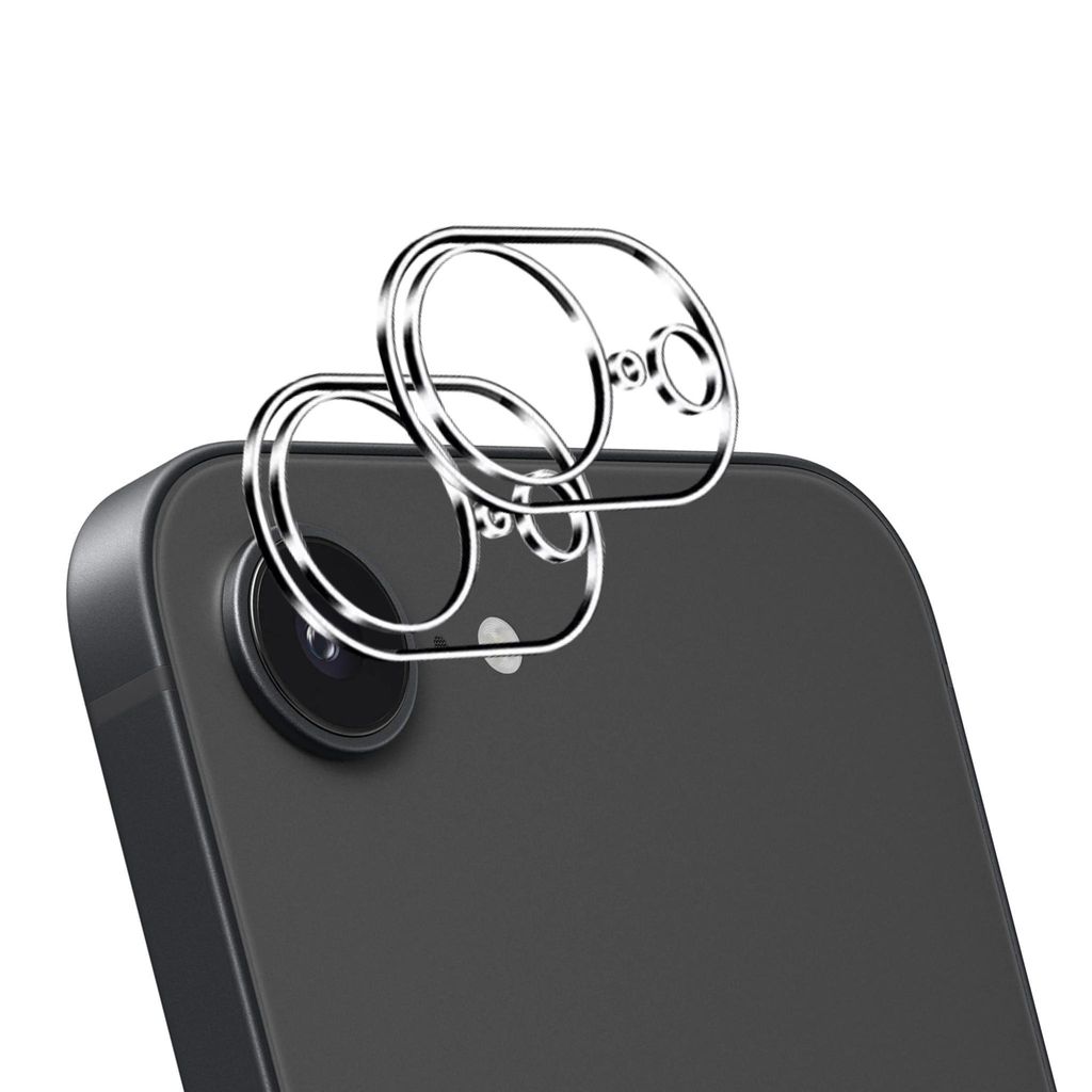 A close-up view of a smartphone camera lens protector.