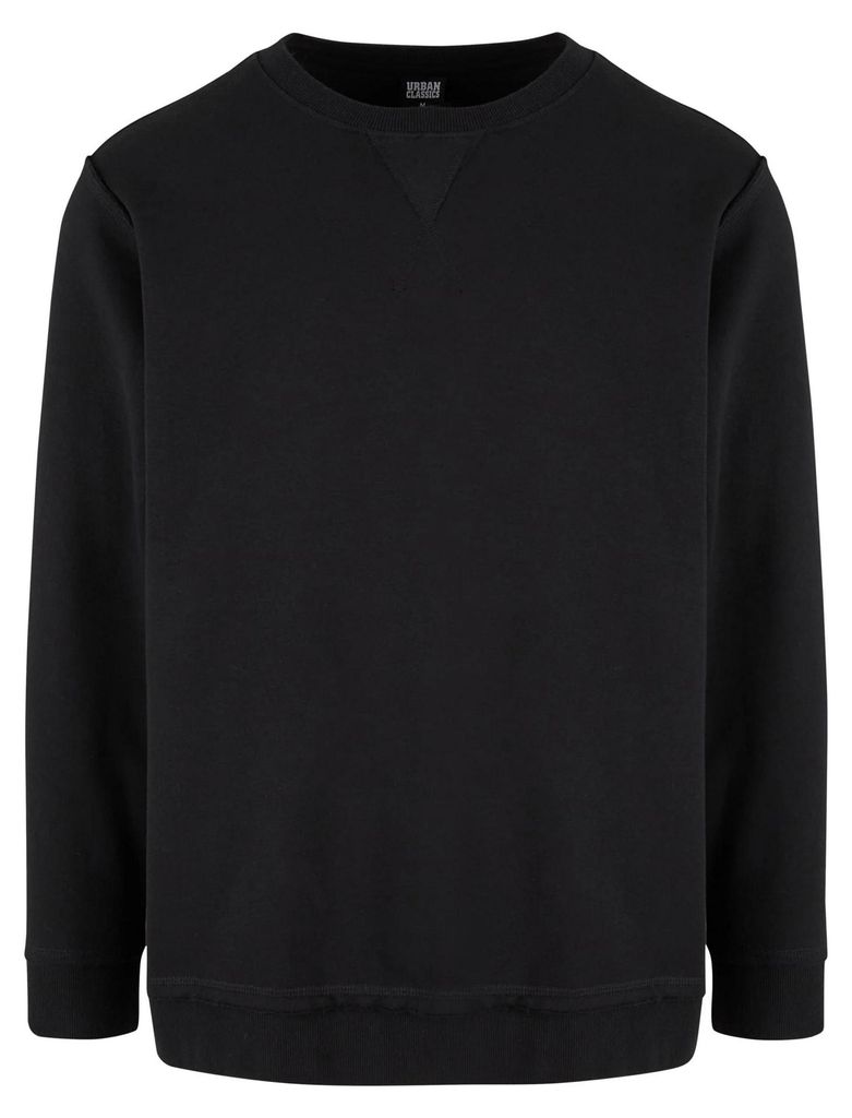Urban Classics - Pullover Offene Kante für Herren TN1216 (S) (Schwarz)