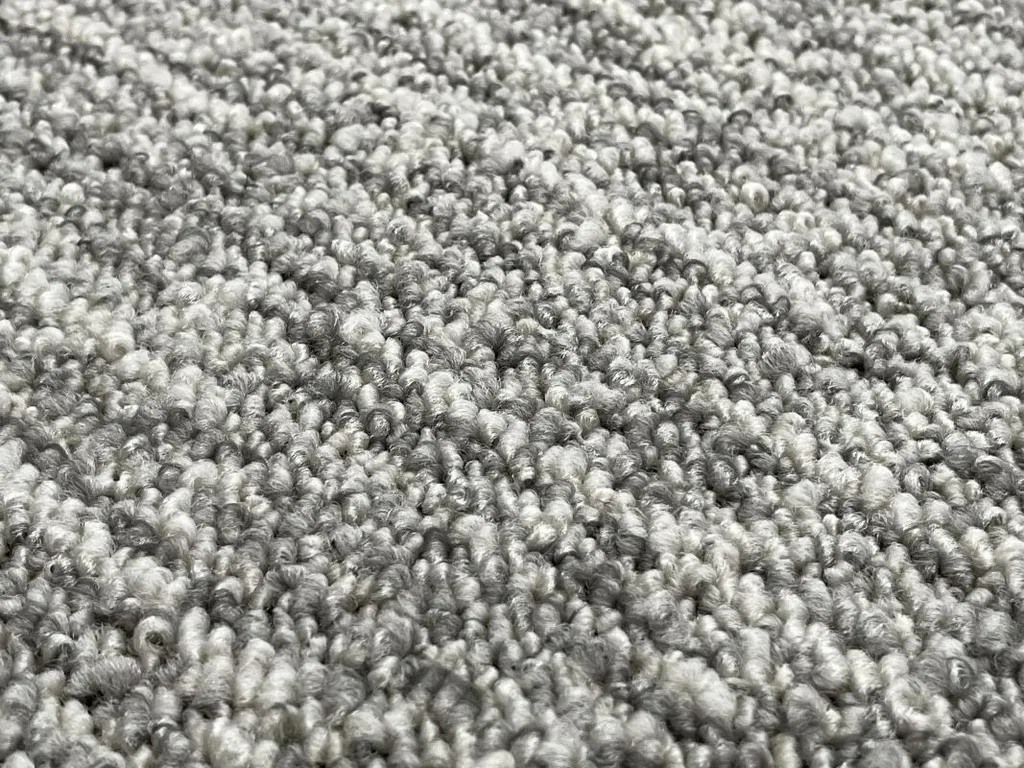 Tapis de Salon Carré Gris Alassio 150x150 cm au Design Contemporain - 4