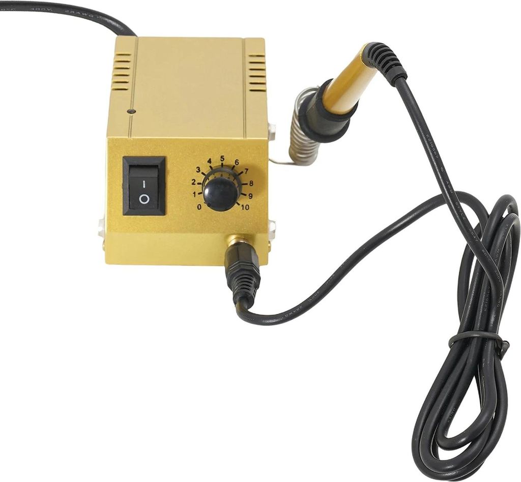 Lötstation - Tragbar 220 V - Heizelement aus Edelstahl - 4 Antirutsch-Füße - Arbeitslicht - Für Bauteillöten
