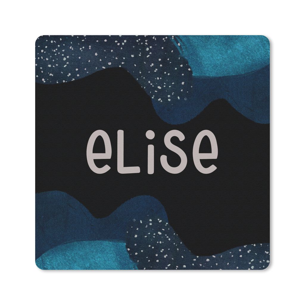 MuchoWow Mauspad Mousepad Elise - Pastell - Mädchen 30x30 cm - Mousepads - Maus Mat - Pad - Mausunterlage - Gaming