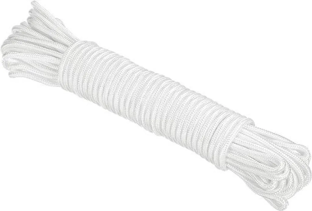 Corde blanche en polypropylène 8 mm x 30 m pour tabliers et tabliers