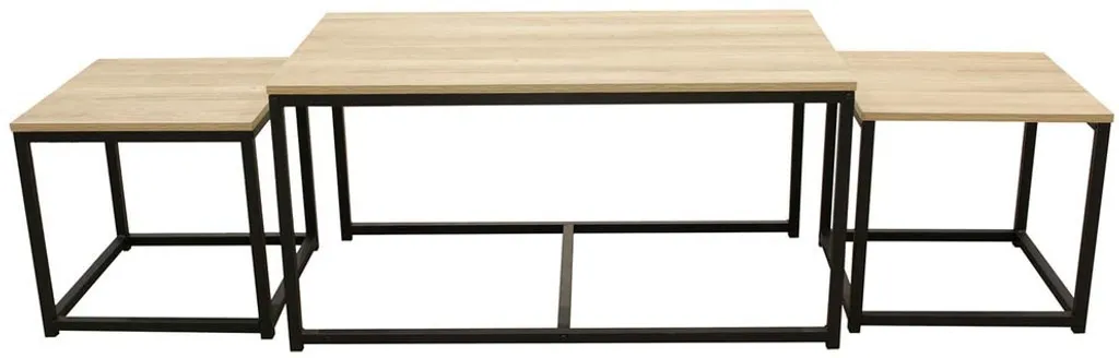Table Basse X3 Seattle Industrielle - Structure Acier et Plateau Robuste - 9