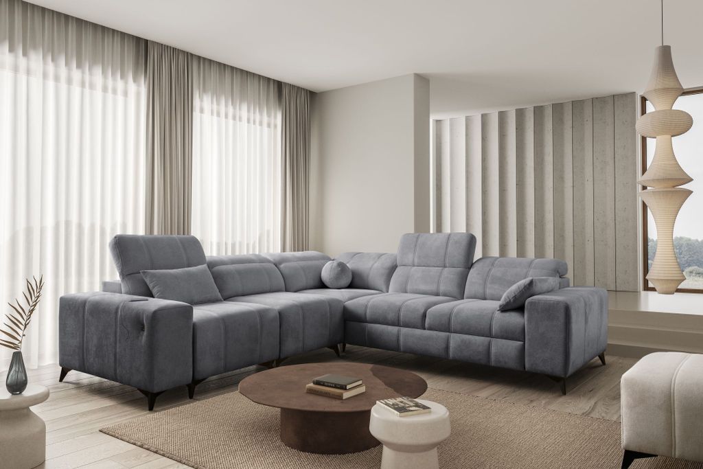 Eckcouch L-Form modern Ecksofa DAFNE III Links / Rechts zur Produktbild 