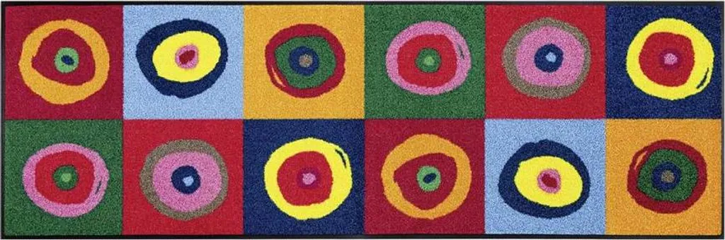 Tapis de chambre confortable motif rond pour isoler et décorer vos sols