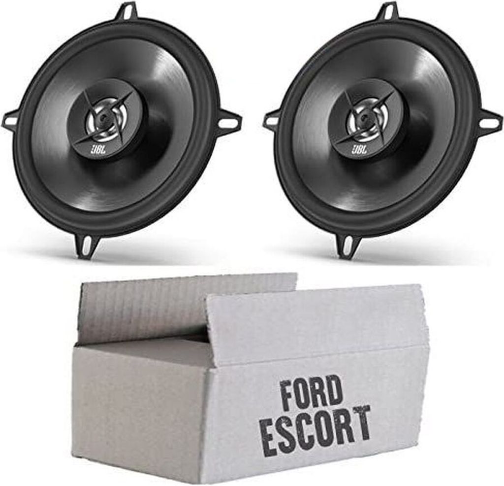 JBL Stage2 524 | 2-Wege | 13cm Koax Lautsprecher - Einbauset passend für Ford Escort Turnier Cabrio Heck - justSOUND