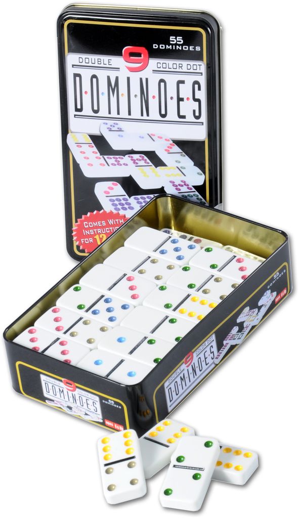 Giochi Longfield Domino Double 9 in der Dose Immagine del prodotto 