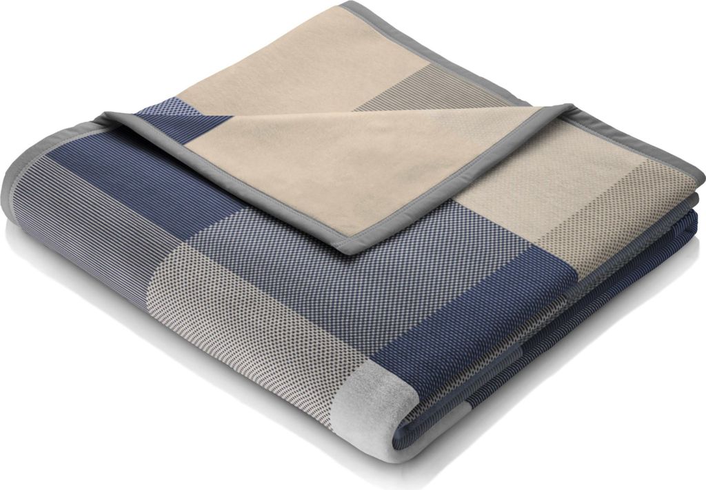 Biederlack Wohndecke mit Samtband-Einfassung Woven Farbe Produktbild 