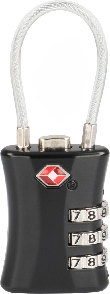 Zelsius TSA Zahlenschloss 3-stellig, Zink Schloss mit Zahlencode, Kofferschloss, Waffenkofferschloss