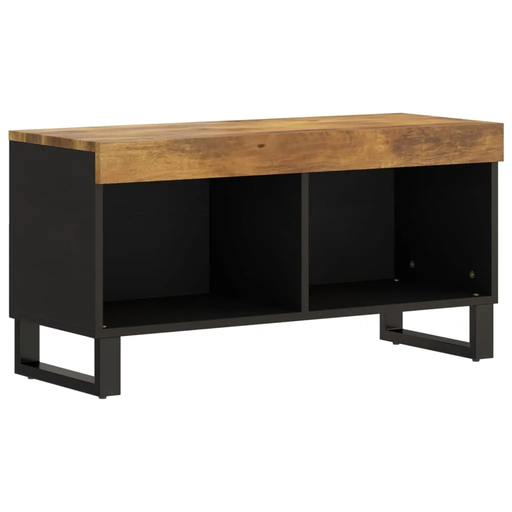 Porta TV Vintage 85cm Legno di Mango Massello - Arredo Soggiorno