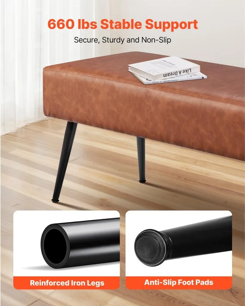 Banc de lit robuste 300kg : la solution pour une chambre ordonnée - 3