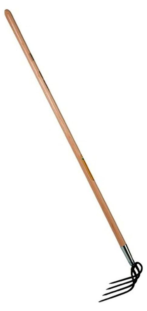 Kartoffelhacke Zinken-L. 190mm,4 Zinken geschmiedet,m. Stiel G. 1200 g