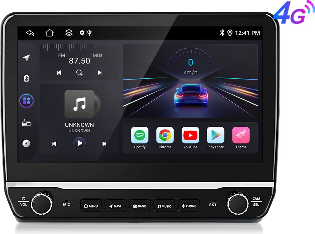 10.1 Zoll Carplay 4+64GB Für Fiat Ducato 2006-2013 Android13 Autoradio GPS Navi WIFI 4G DAB+ SWC FM RDS