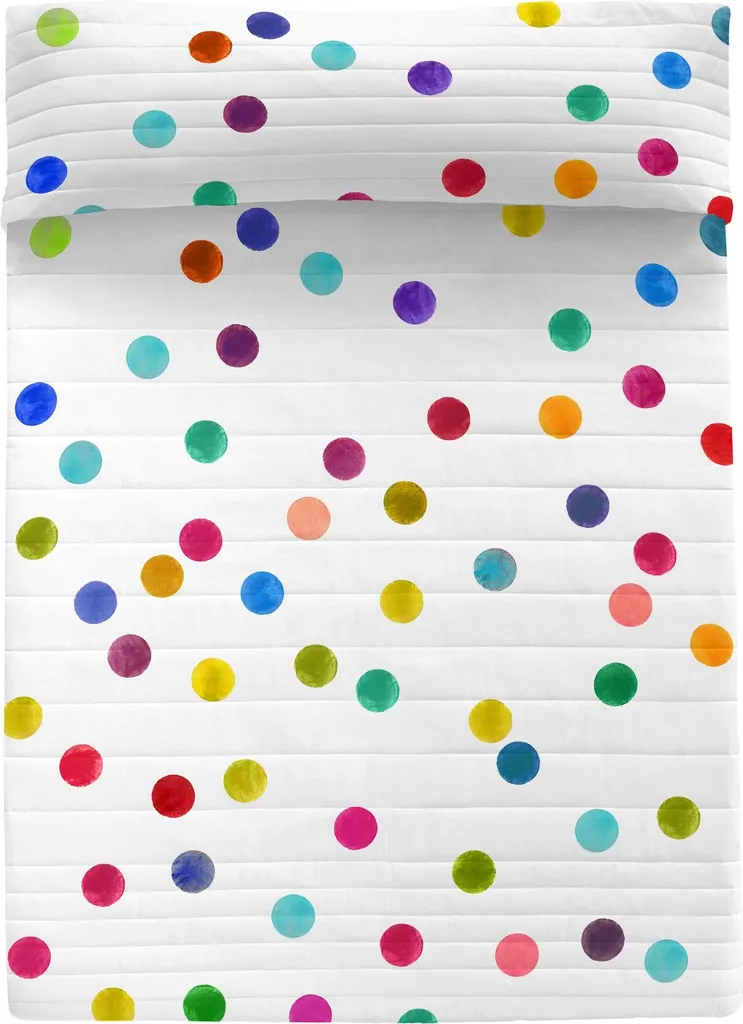 Couvre-lit HappyFriday HF Confetti Multicolore 180x260 cm de Qualité