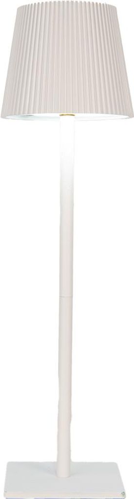 Clayre & Eef Tischlampe Ø 12x41 cm Weiß Metall