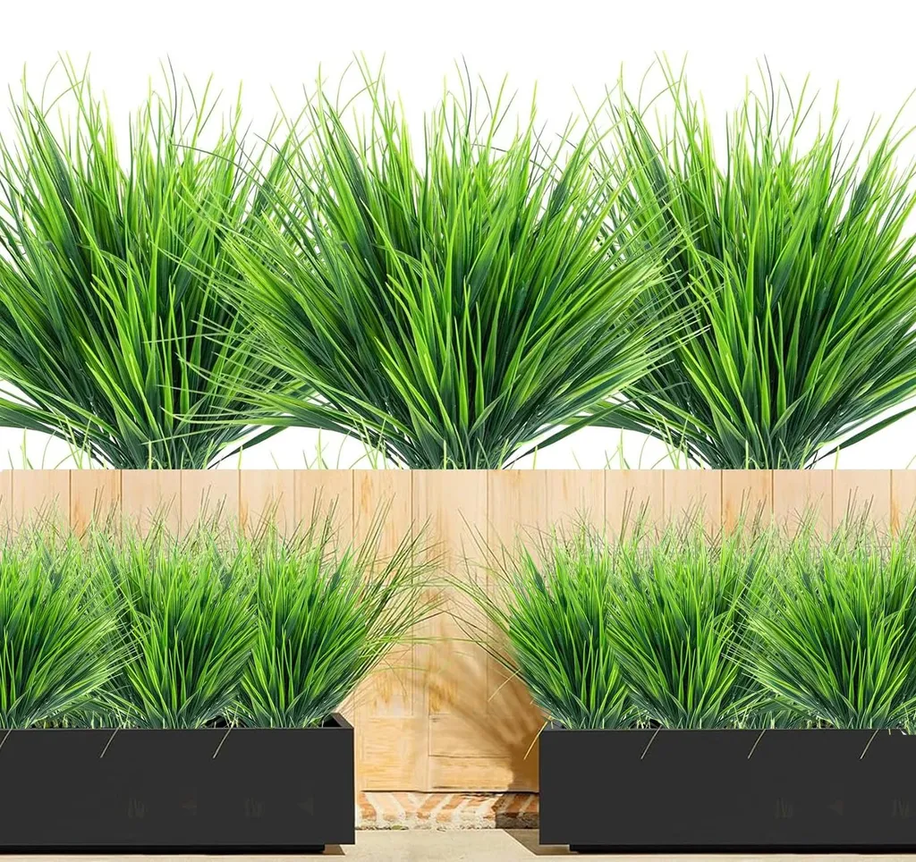 15 Bouquets de Fleurs Artificielles Extérieur Résistantes UV - Vert