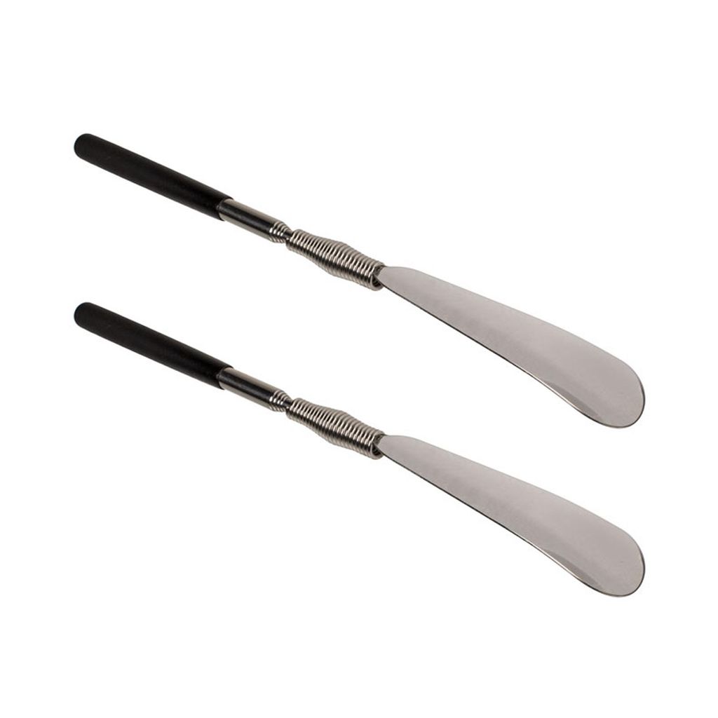 2er Set Teleskop Schuhanzieher 31-79 cm Schuhlöffel Produktbild 